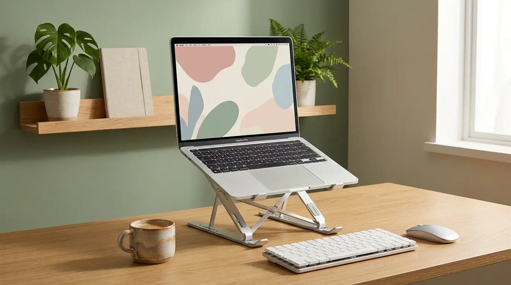 Structure ajourée en aluminium pour ventilation du PC et patins antidérapants en silicone pour une stabilité maximale.